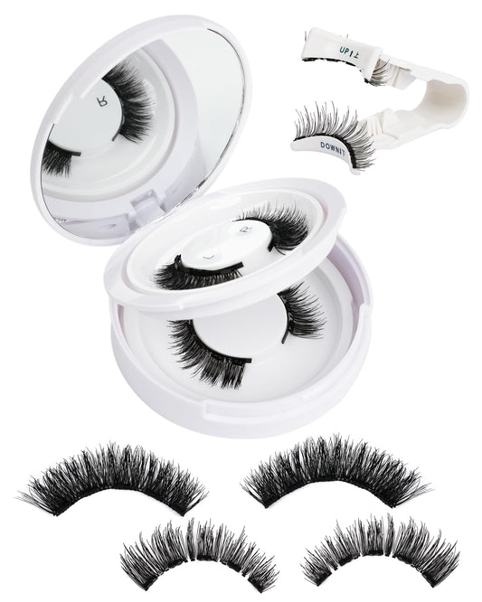 EMEDA natural look magnetic eyelashes kit open box for quick daily wear.
