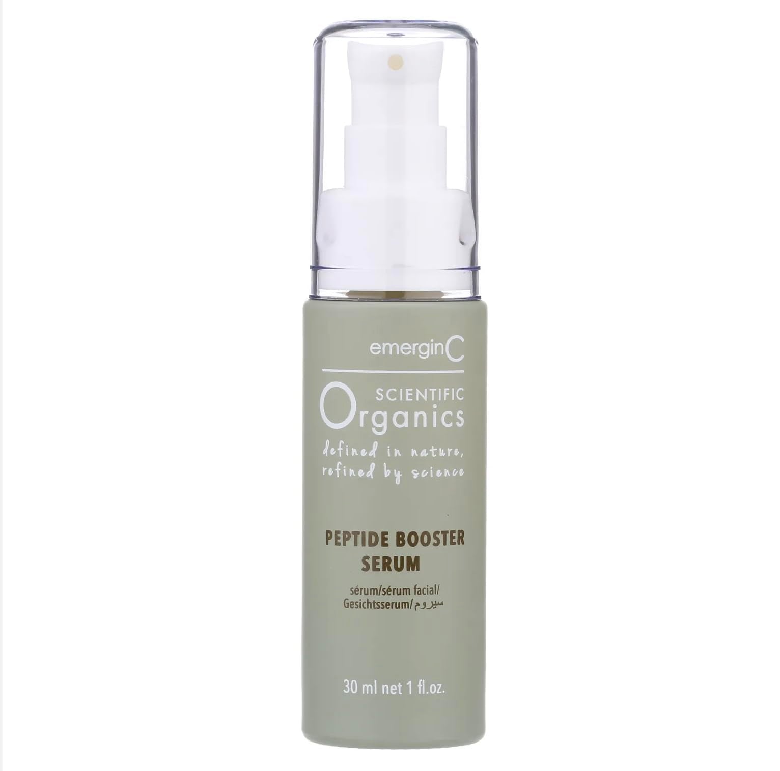 emergin C peptide booster bottle on vanity for daily hydration