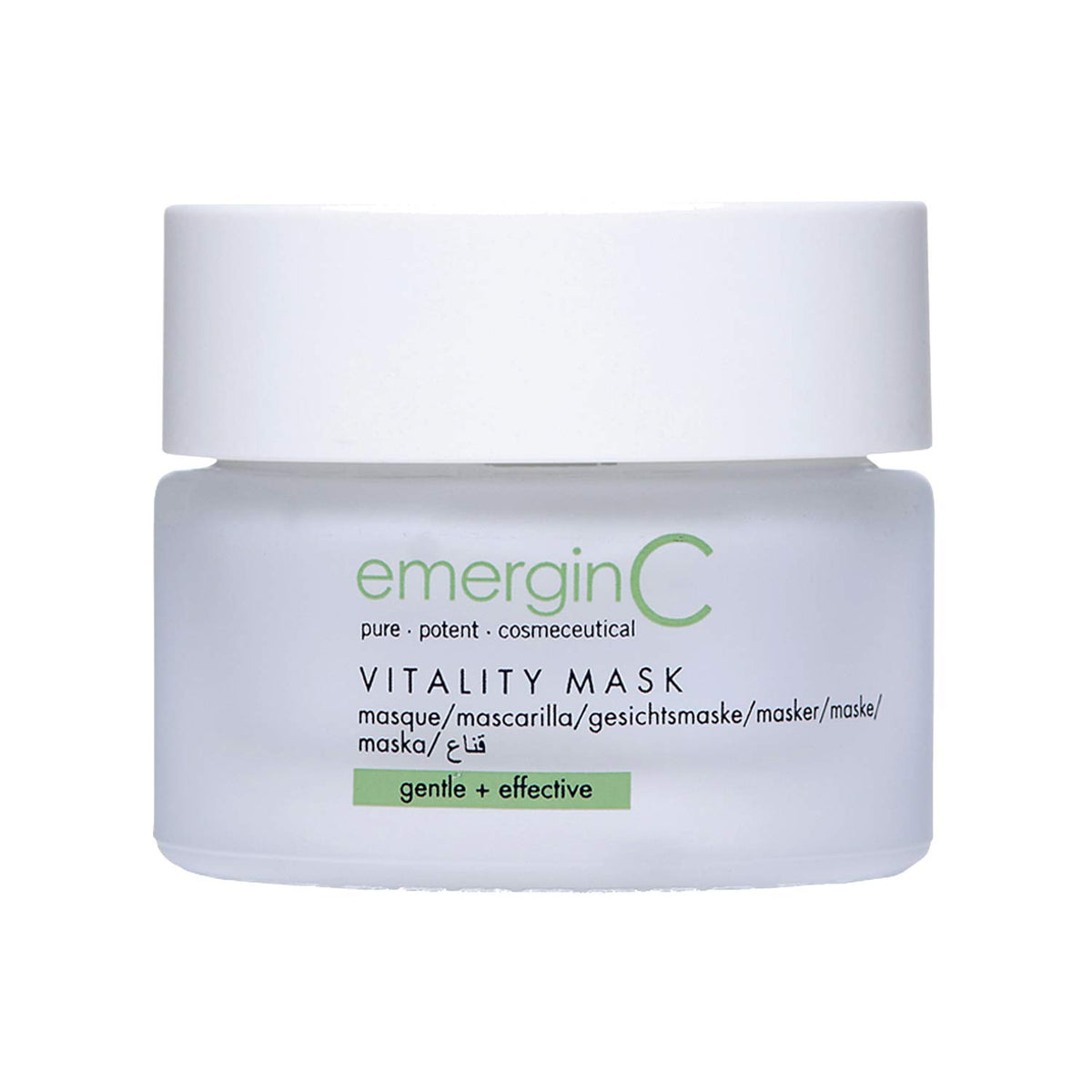 emergin C Vitality Mask creamy texture close-up for deep hydration