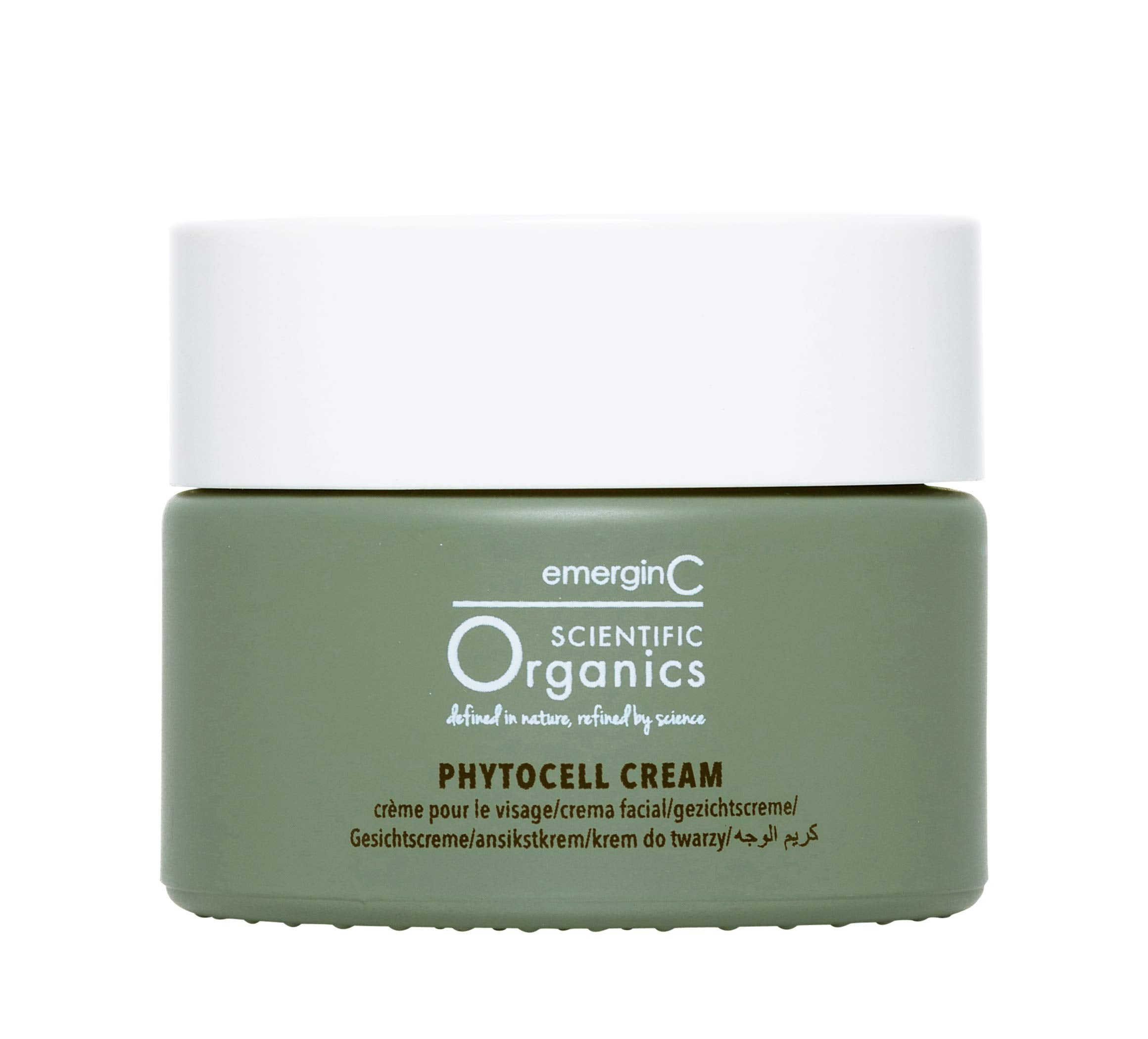 emerginC Phytocell anti-aging cream jar shows rich hydration for radiant skin