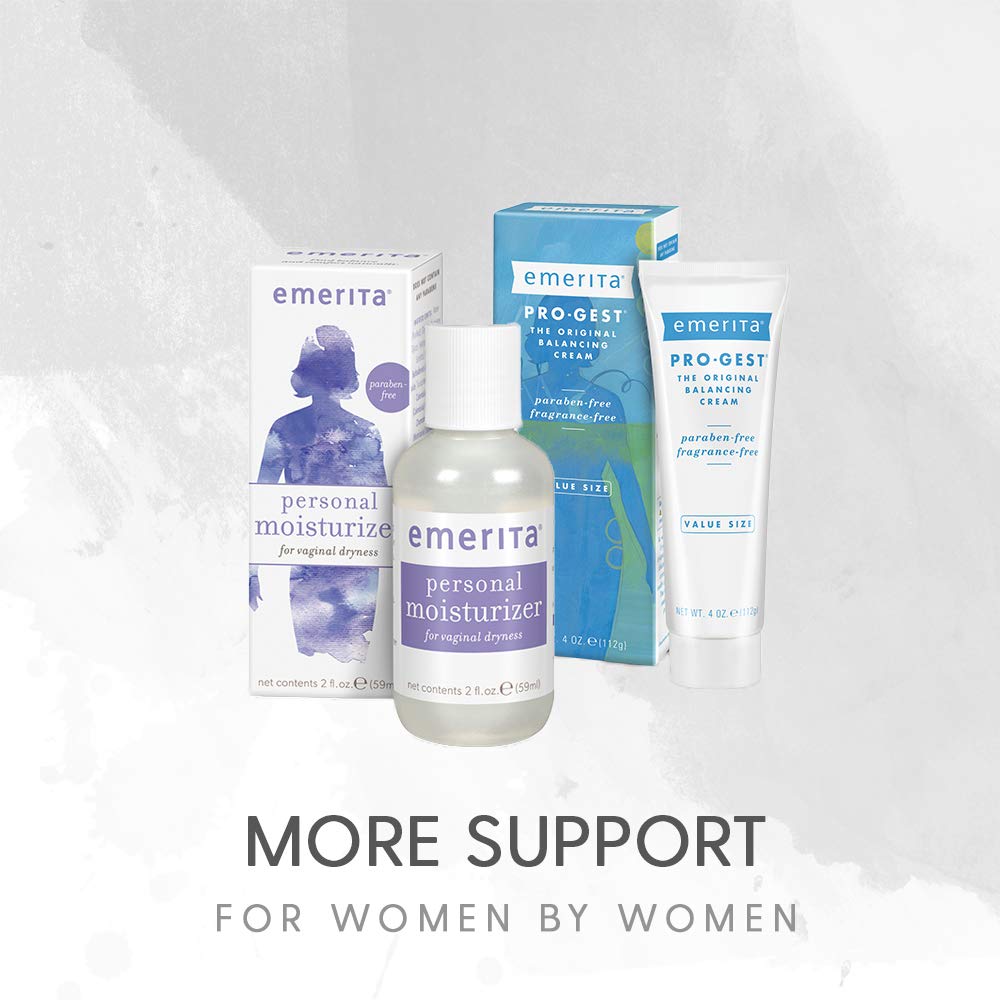 Packaging of Emerita phytoestrogen body cream designed for everyday skincare routines