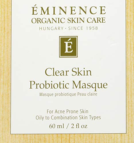 Eminence Clear Skin Probiotic Masque texture close-up highlighting purifying cream for blemish-prone skin
