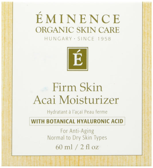 Eminence Firm Skin Acai Moisturizer bottle shown for daily hydration and nourishment