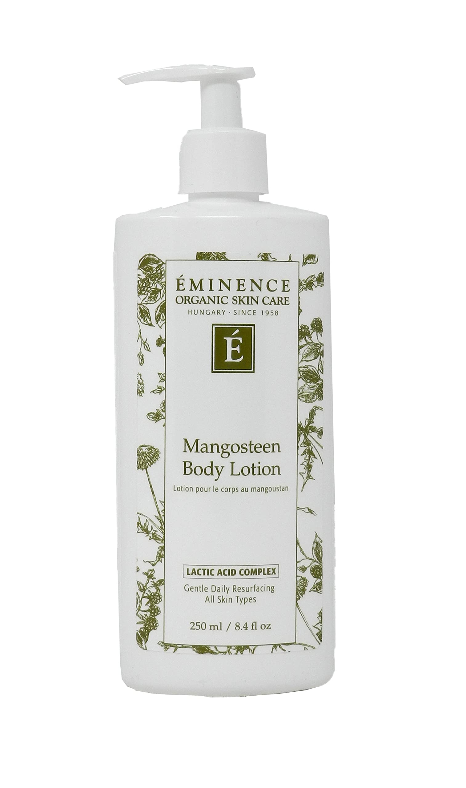 Eminence Mangosteen Body Lotion bottle delivering long-lasting hydration for smooth skin
