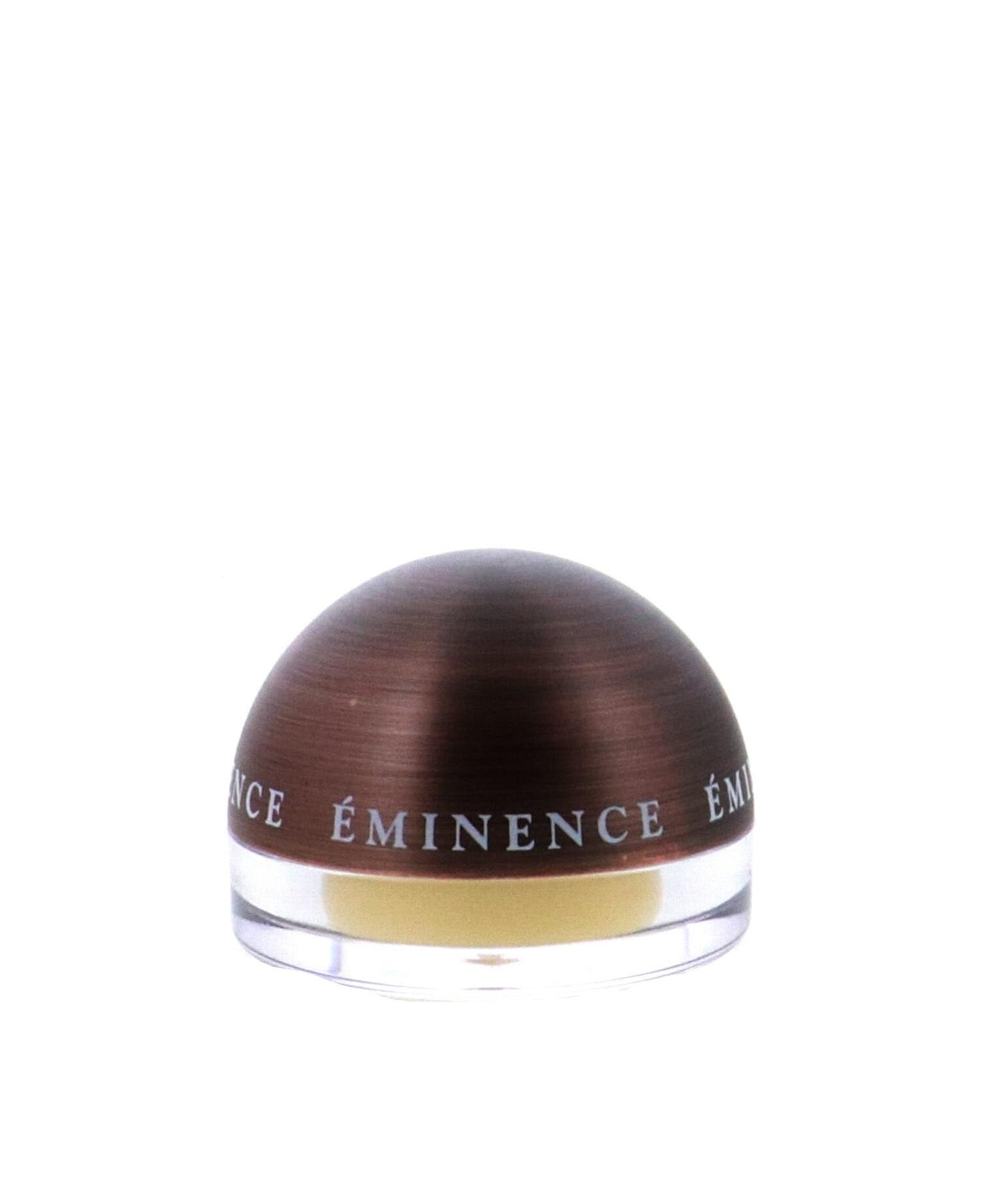 Eminence Organic Citrus Lip Balm texture close-up highlights creamy nourishment