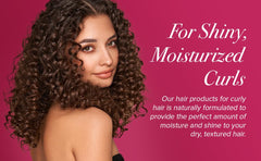 én Love Moisture Crush Shampoo shiny, smooth curls after drying.