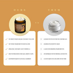 Enable Tallow grass-fed beef tallow block emphasizes premium natural fats.