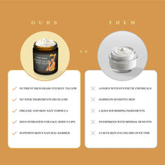Enable Tallow organic olive oil detail conveys natural skin hydration