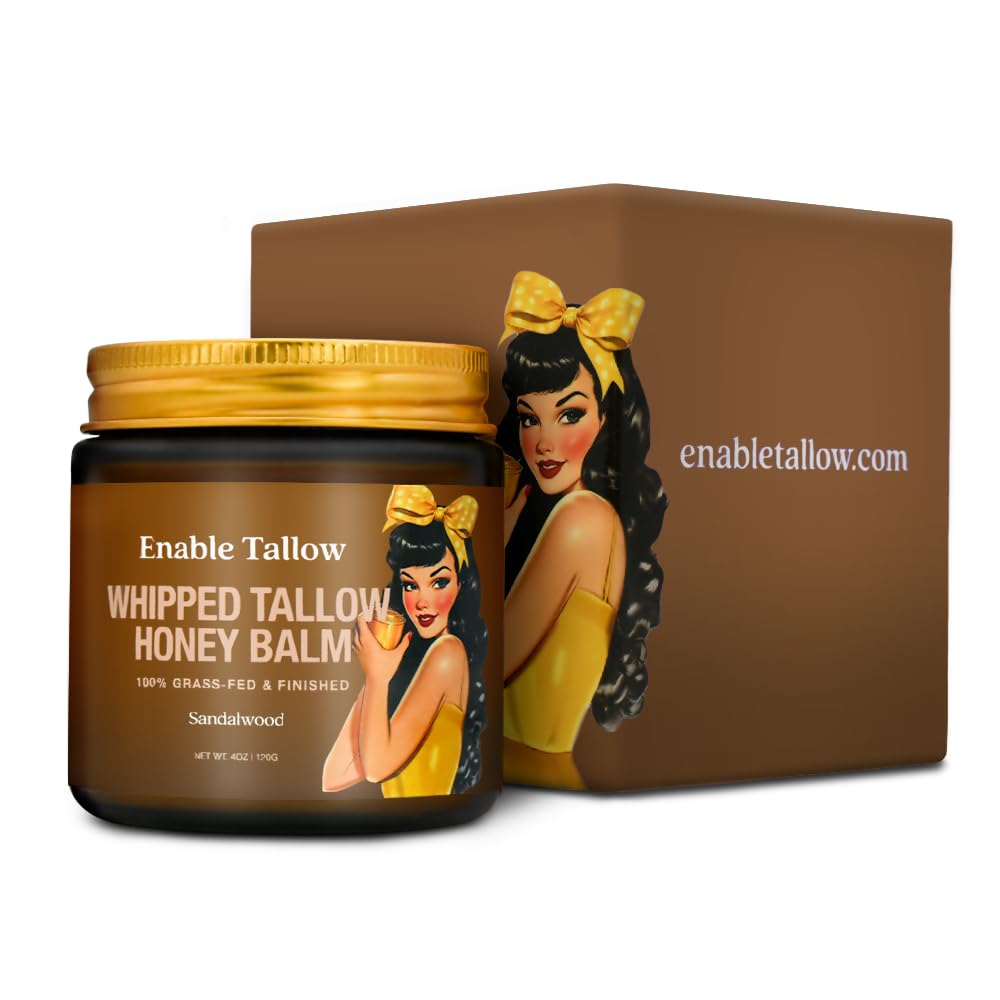 Enable Tallow whipped texture dispense demonstrates light non-greasy application.