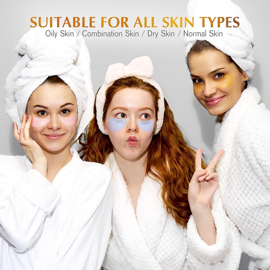 Enaskin Naturals patches on under eye area for convenient wear