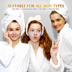 Enaskin Naturals patches on under eye area for convenient wear