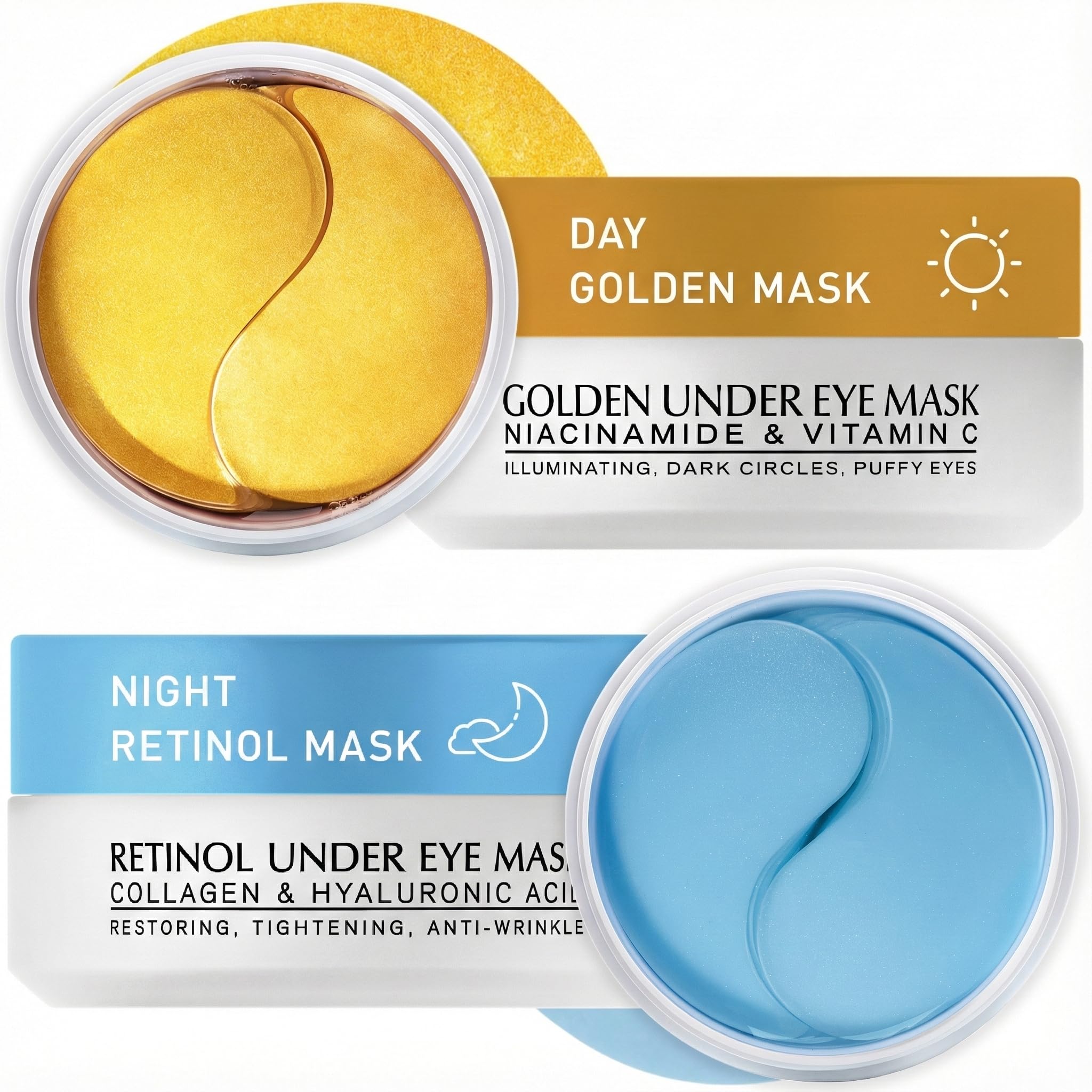 Enaskin Naturals under eye patches kit packaging for a two pack system and refreshed look