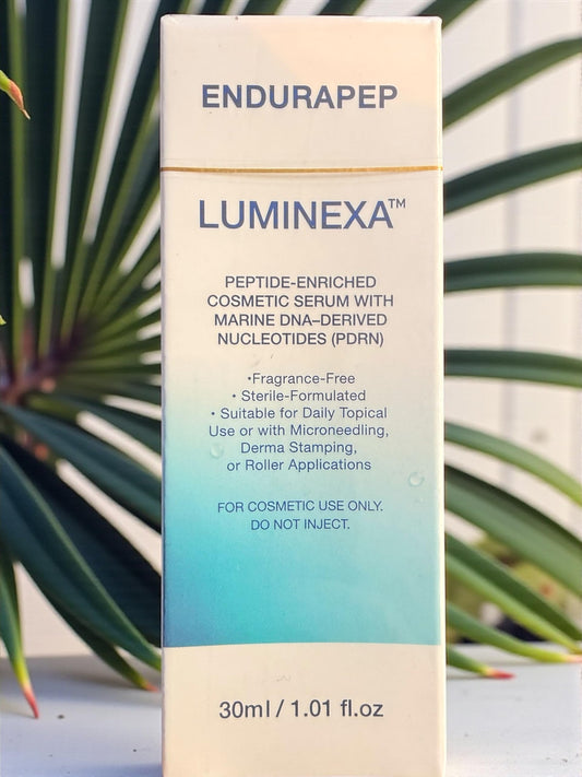 ENDURAPEP LUMINEXA velvet-texture application for smoother, more radiant skin.
