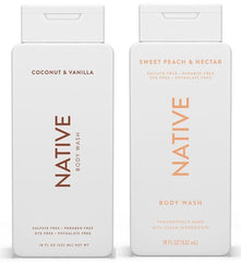Energizing Essentials 1852 Coconut & Vanilla bottle pour for a soothing shower ritual