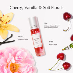 Enhanced Scents Cherry Kiss bottle closeup for daily confidence and subtle allure.
