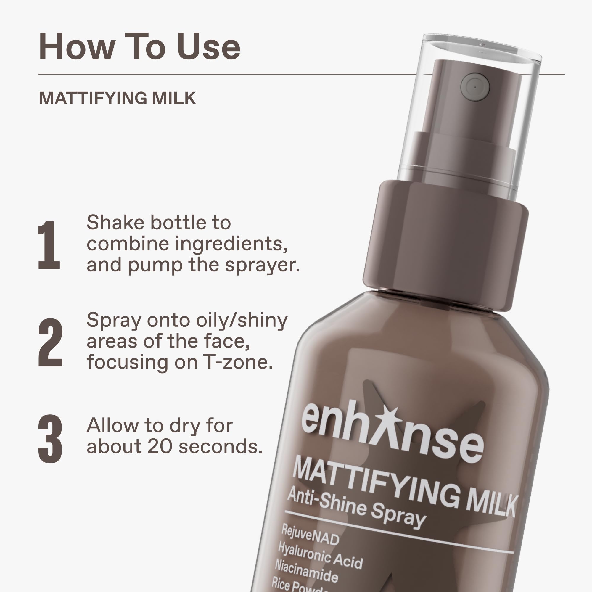 ENHANSE Hyaluronic Acid hydrates and supports elasticity for a refreshed feel.