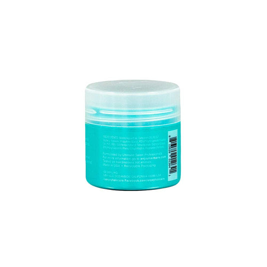 Applying Enjoy Fiber Styling Gel to hair with pea-sized amount.