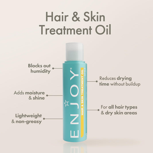 Close-up of the oil’s lightweight, non-greasy texture