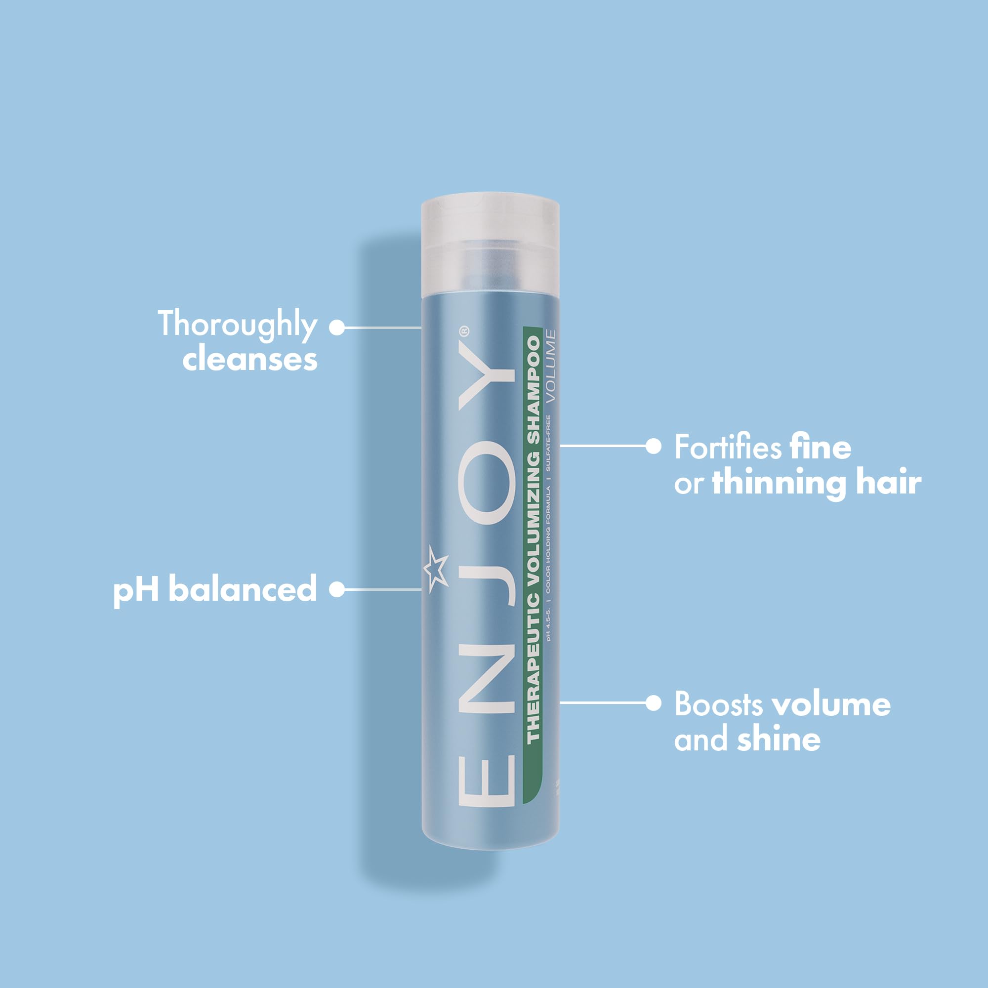 Enjoy Peppermint menthol scent close-up conveys refreshing scalp cooling.