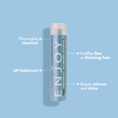 Enjoy Peppermint menthol scent close-up conveys refreshing scalp cooling.