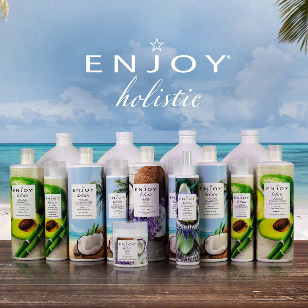 Enjoy Volumizing Blowout Gel natural formula nourishes hair
