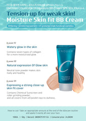Enough Collagen 3X Moisture BB Cream SPF50 dewy finish on skin looks natural