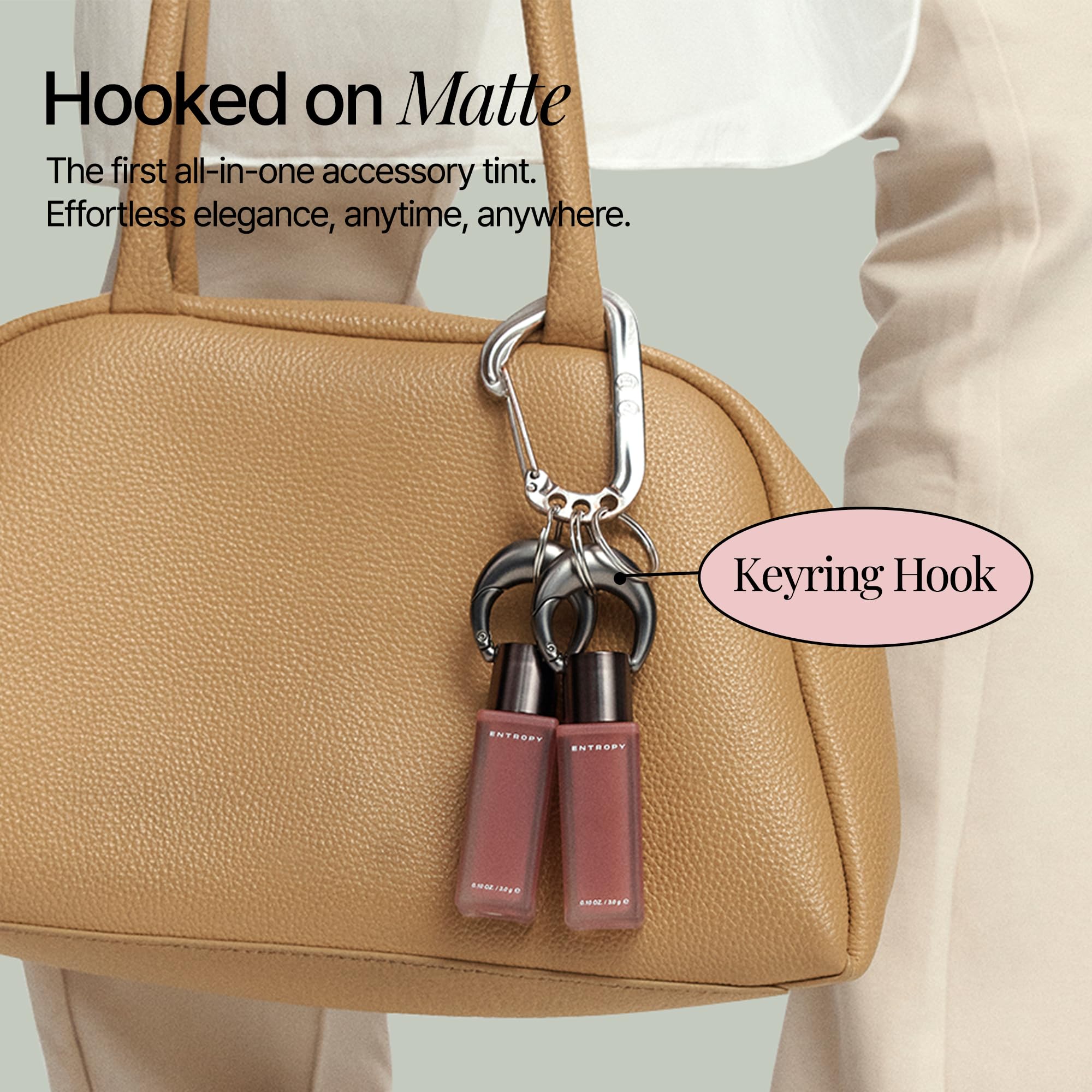 Entropy Charm Tint portable bottle for quick lip touch-ups.