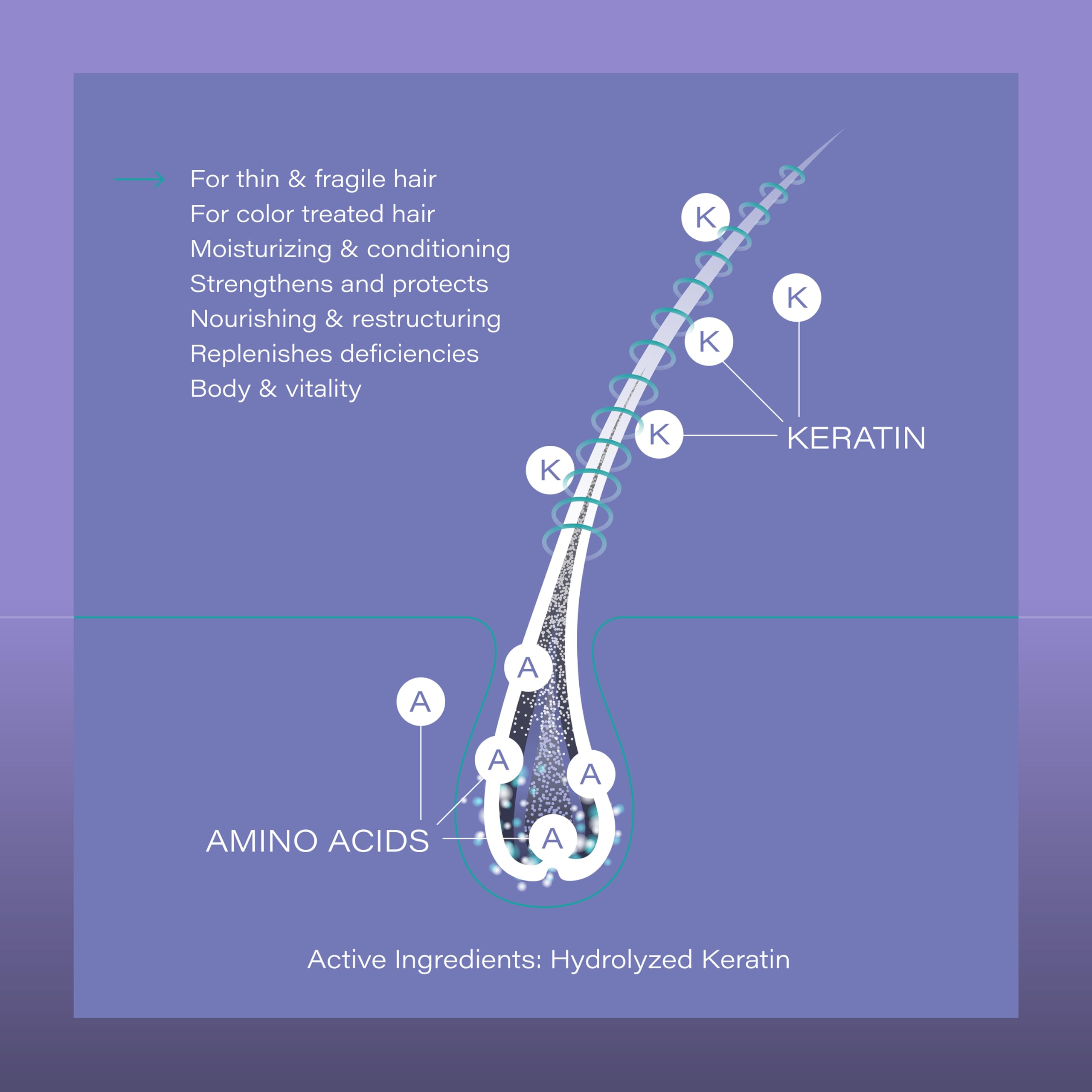 ENVIE LUXURY Keratin Shampoo product label close-up.