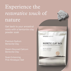 Enviromedica bentonite clay face mask application on clean skin.