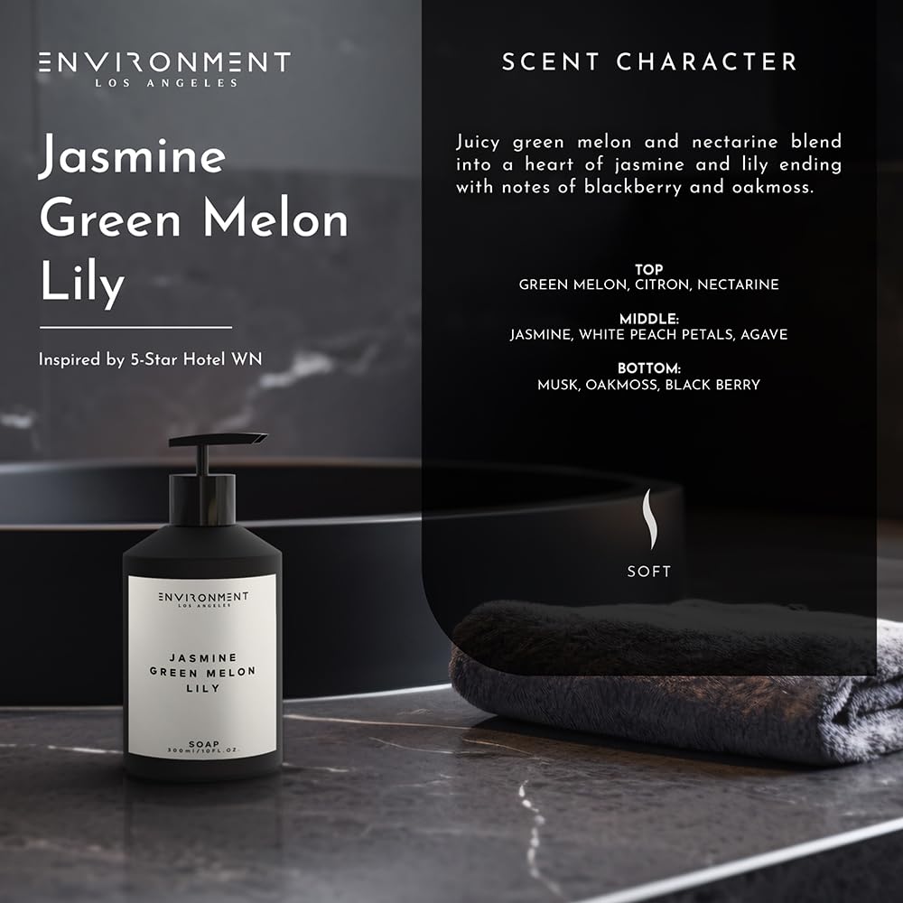 ENVIRONMENT Green Melon hand soap pour releases bright scent while cleansing