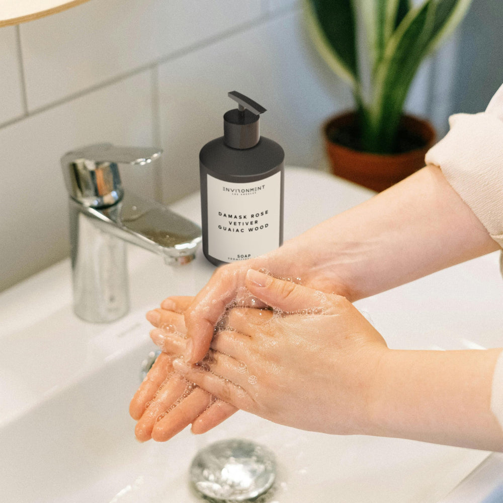 ENVIRONMENT hand soap minimalist bathroom decor accents modern spaces while cleaning hands