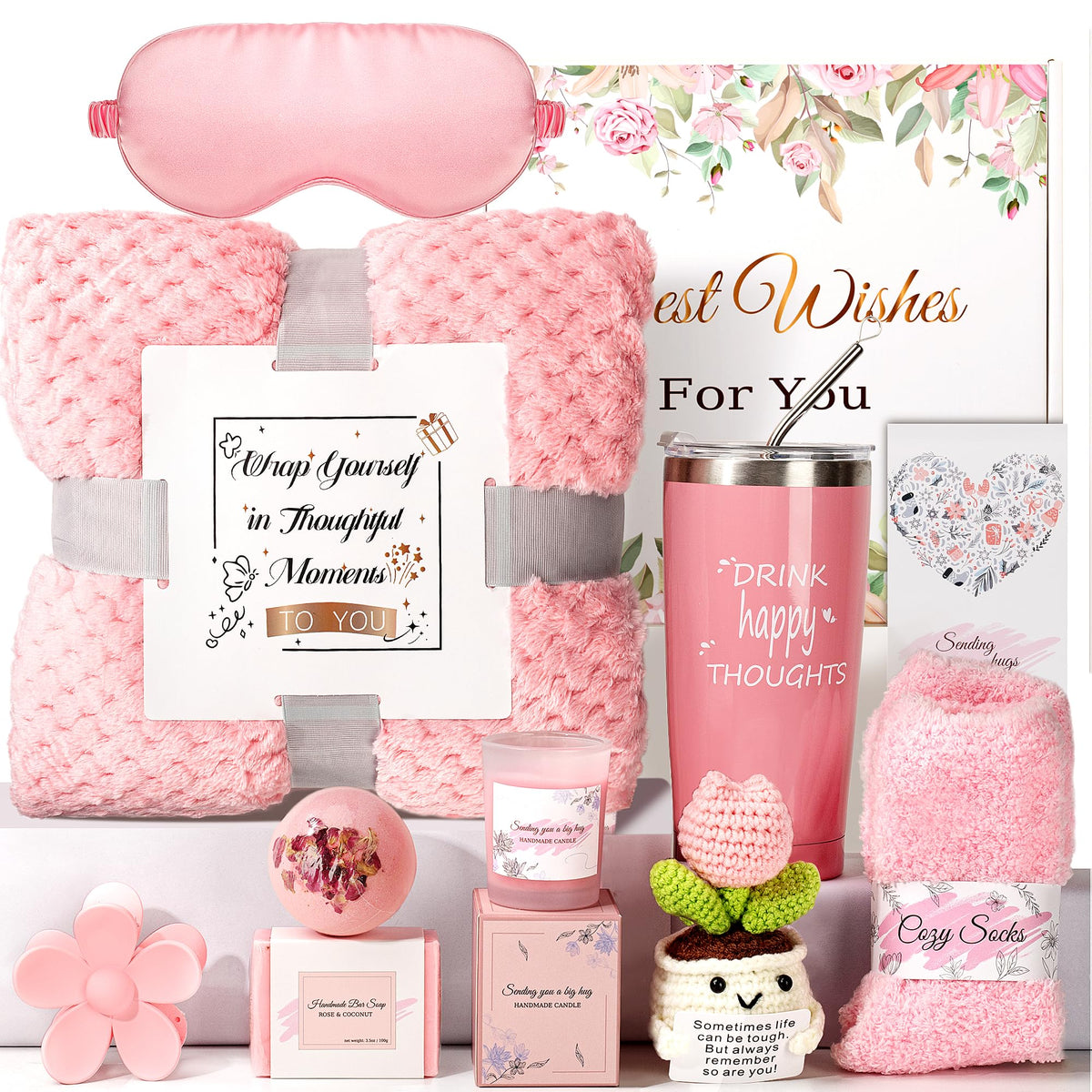 ENVTEK Gift Box spa set overview for birthdays and get-well wishes