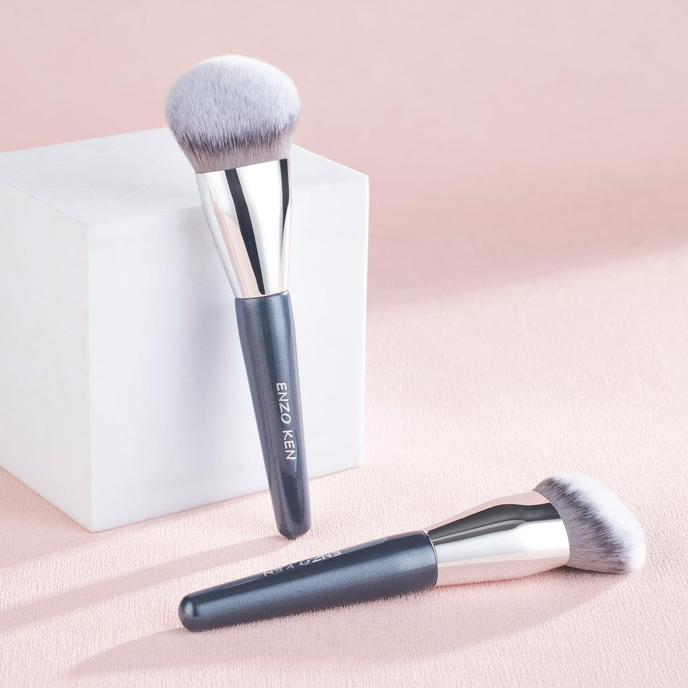 ENZO KEN dense cream foundation brush applies cream formulas evenly