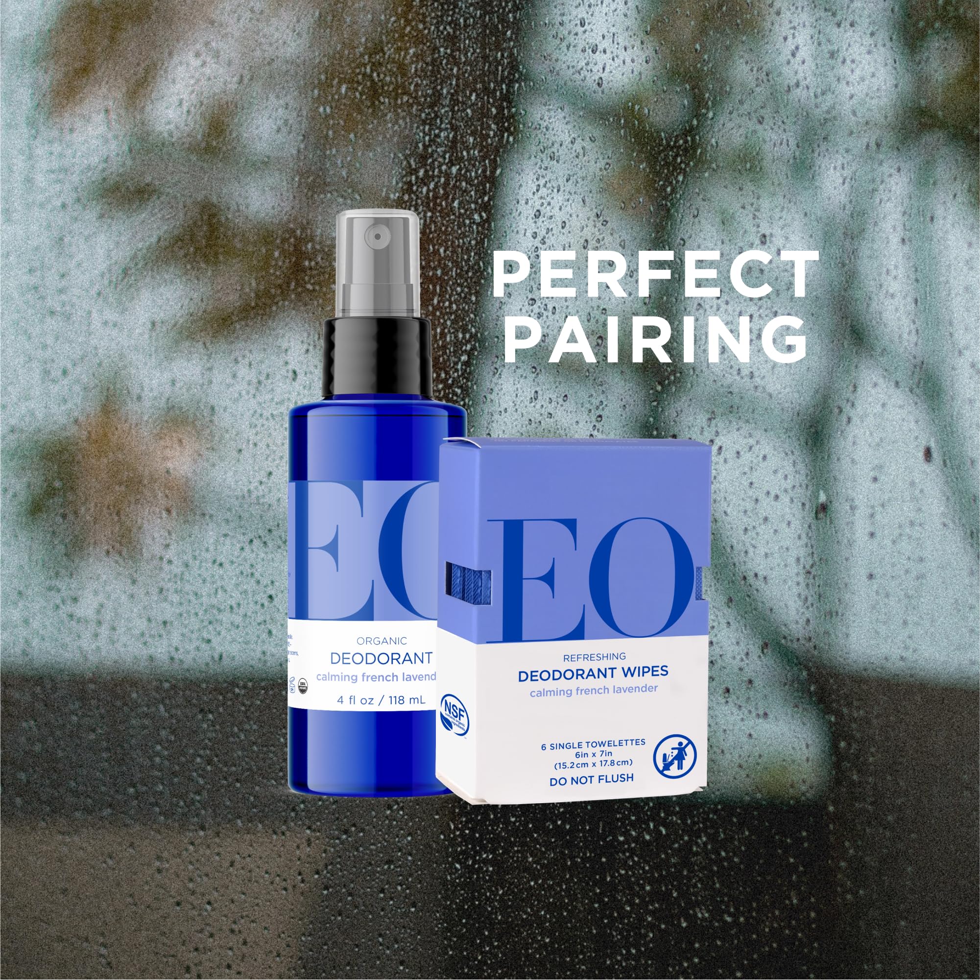 Certified organic, vegan, cruelty-free EO deodorant packaging and ingredients.