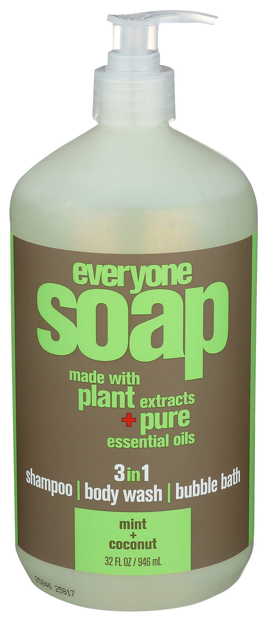 EO Everyone mint coconut hand soap bottle showing refreshing scent and family friendly formula