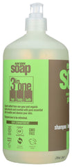 EO Everyone mint coconut soap used as a light shampoo option