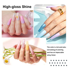 EODCI finished manicure with glossy, long-lasting shine