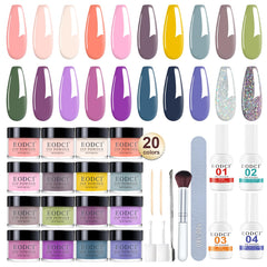 EODCI dip powder kit contents shown for DIY manicures at home