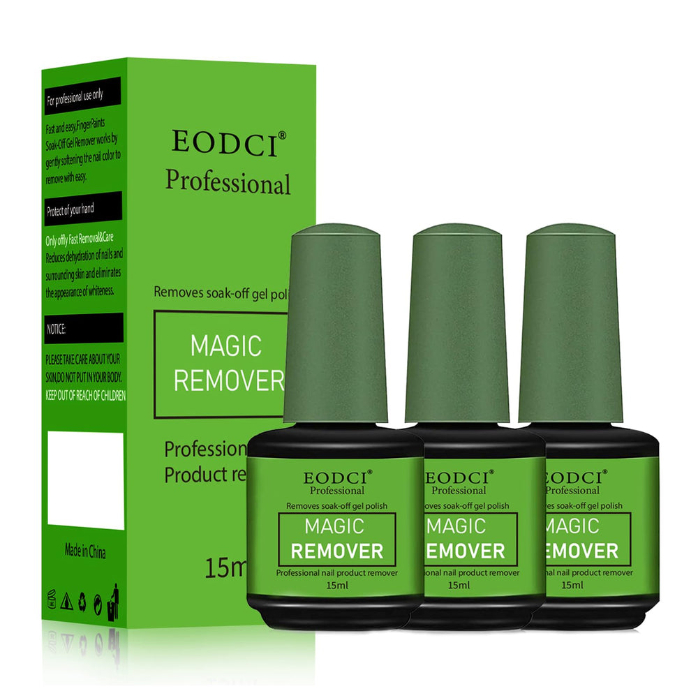 Eodci Magic Nail Polish Remover bottle front for quick at-home gel polish removal.