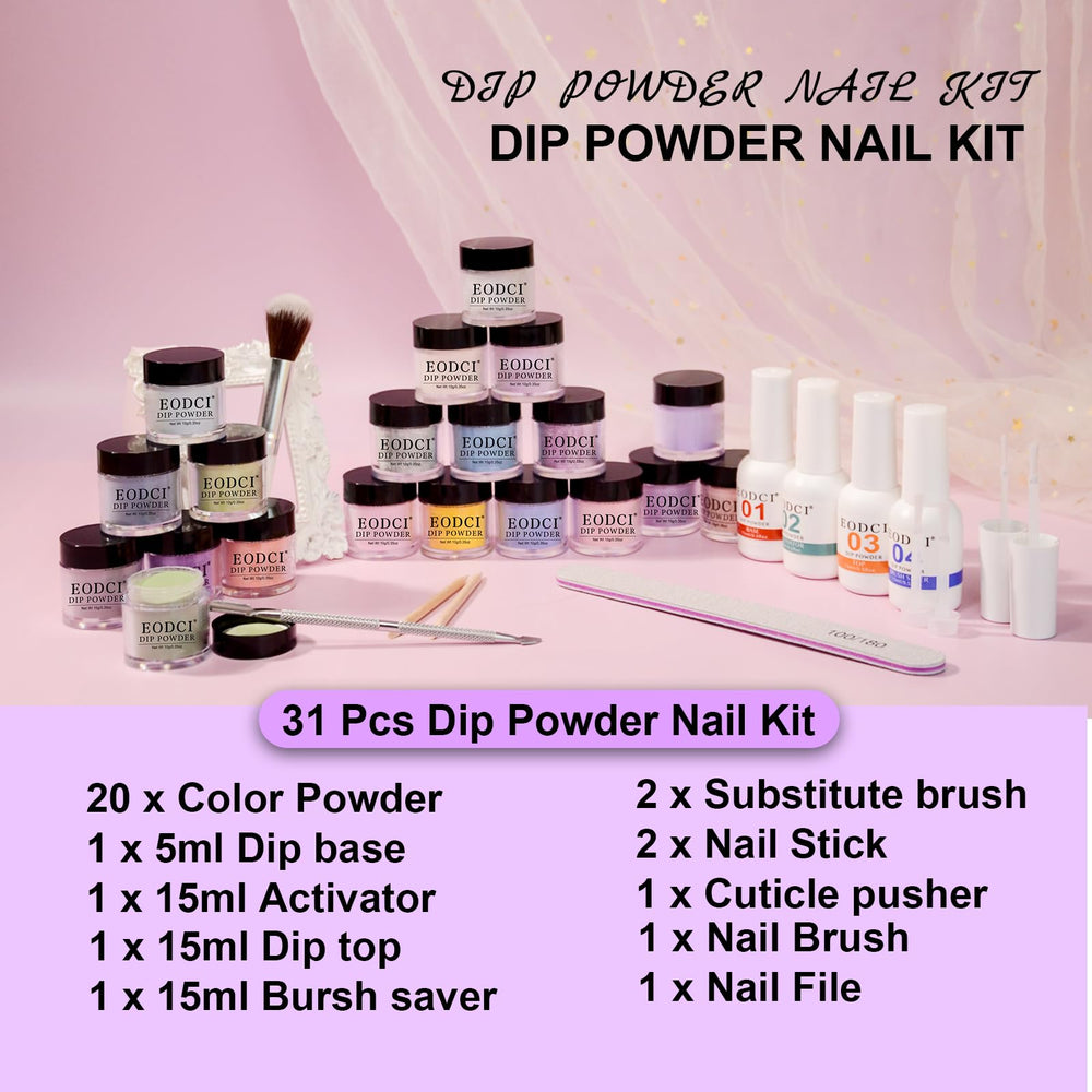 EODCI nail brush and cuticle pusher for precise prep