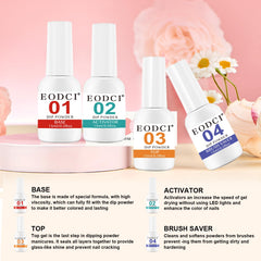 EODCI nail file and spare brushes for shaping and clean color transitions