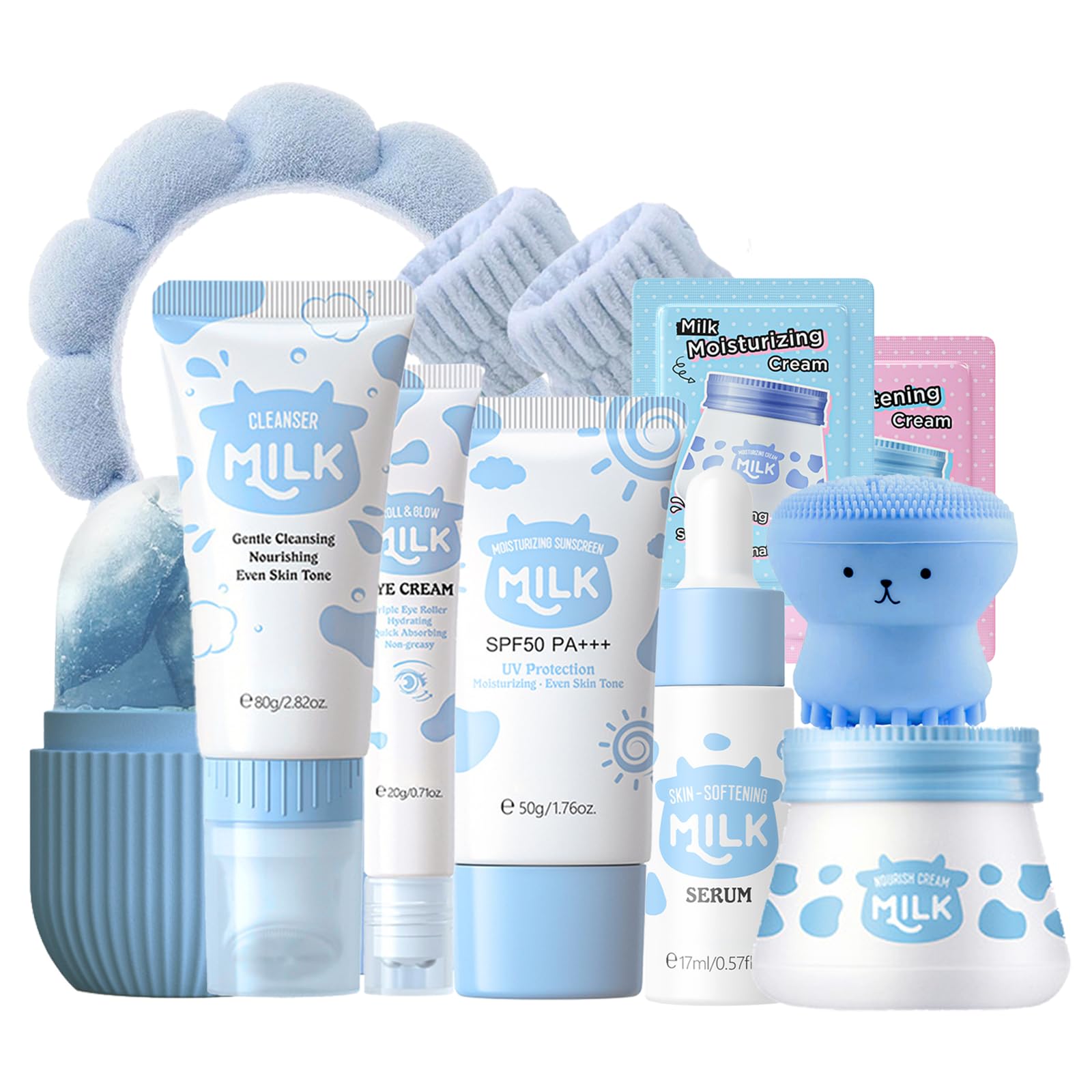 EONFAVE Milk Skin Care Set overview image showing a complete kit for nourished skin.