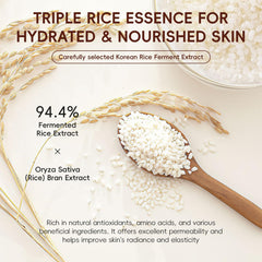 EONFAVE rice skincare set facial-essence-1 provides radiant hydration