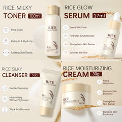 EONFAVE rice skincare set facial toner balances skin and preps moisture