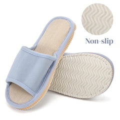 Eorbow thick-soled spa slippers cushion steps with a soft, durable EVA sole.