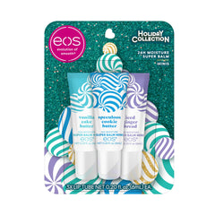 eos Holiday 24H Speculoos Cookie Butter balm close-up with lasting moisture.