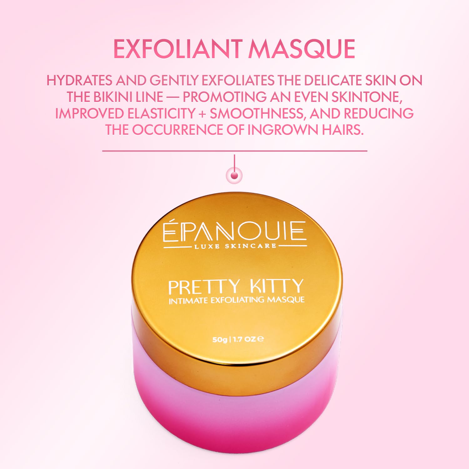 EPANOUIE botanical exfoliator tube enabling gentle enzyme action.