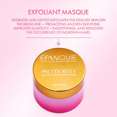EPANOUIE botanical exfoliator tube enabling gentle enzyme action.