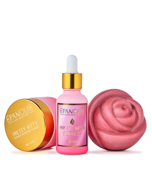 ÉPANOUIE Epanouie Skin bottle close-up showing botanical formula for freshness.