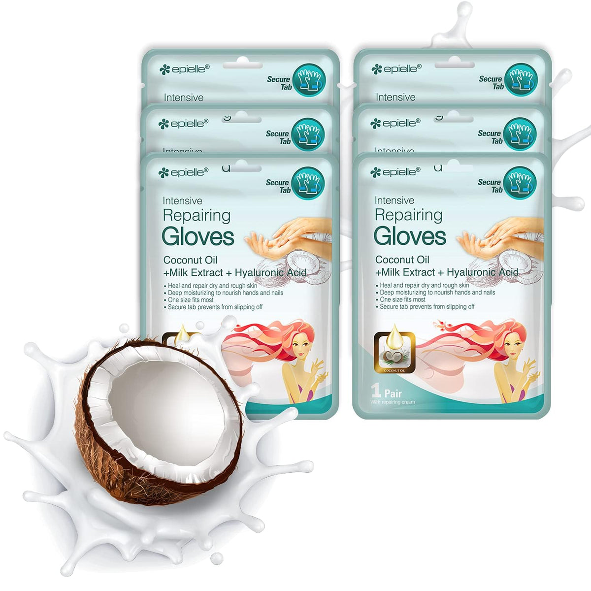 Epielle Intensive Repairing Hand Mask box for at‑home spa hydration.